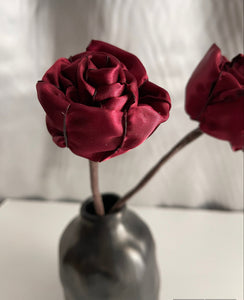 Burgundy flower 12 inch artificial stems, wedding flower centerpiece, reception table decorations, this is for 1 stem
