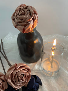 Rose Gold flower 12 inch stems 1 inch diameter, Wedding Flower centerpiece, reception table decorations, Wedding Arch Flowers