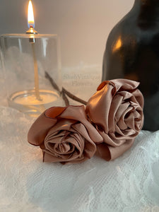 Rose Gold flower 12 inch stems 2 inch diameter, Wedding Flower centerpiece, reception table decorations, Wedding Arch Flowers