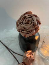 Load image into Gallery viewer, Rose Gold flower 12 inch stems 2 inch diameter, Wedding Flower centerpiece, reception table decorations, Wedding Arch Flowers