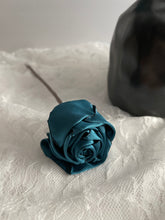 Load image into Gallery viewer, Teal flower 12 inch stems 2 inch diameter, Wedding Flower centerpiece, reception table decorations, Wedding Arch Flowers