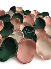Load image into Gallery viewer, Emerald, Rose Gold, Champagne Flower Petals
