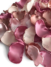 Load image into Gallery viewer, Dusty rose, blush, cream, and rose gold flower petals, rose petals, dusty pink table decor, flower girl petals, wedding, baby shower decor