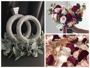 Engagement Ring Wedding Centerpiece, Engagement Ring Centerpiece, Bridal Shower Centerpiece, Ring Floral Arrangement