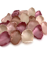 Load image into Gallery viewer, Dusty rose, blush, cream, and rose gold flower petals, rose petals, dusty pink table decor, flower girl petals, wedding, baby shower decor